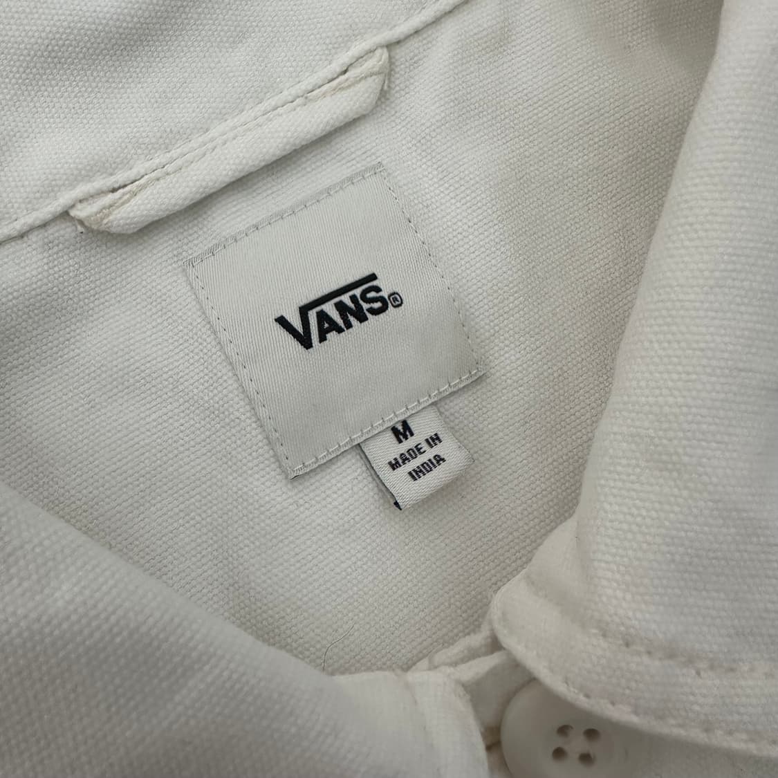 VANS 반스 코튼 여성 화이트 자켓 M 상품이미지3