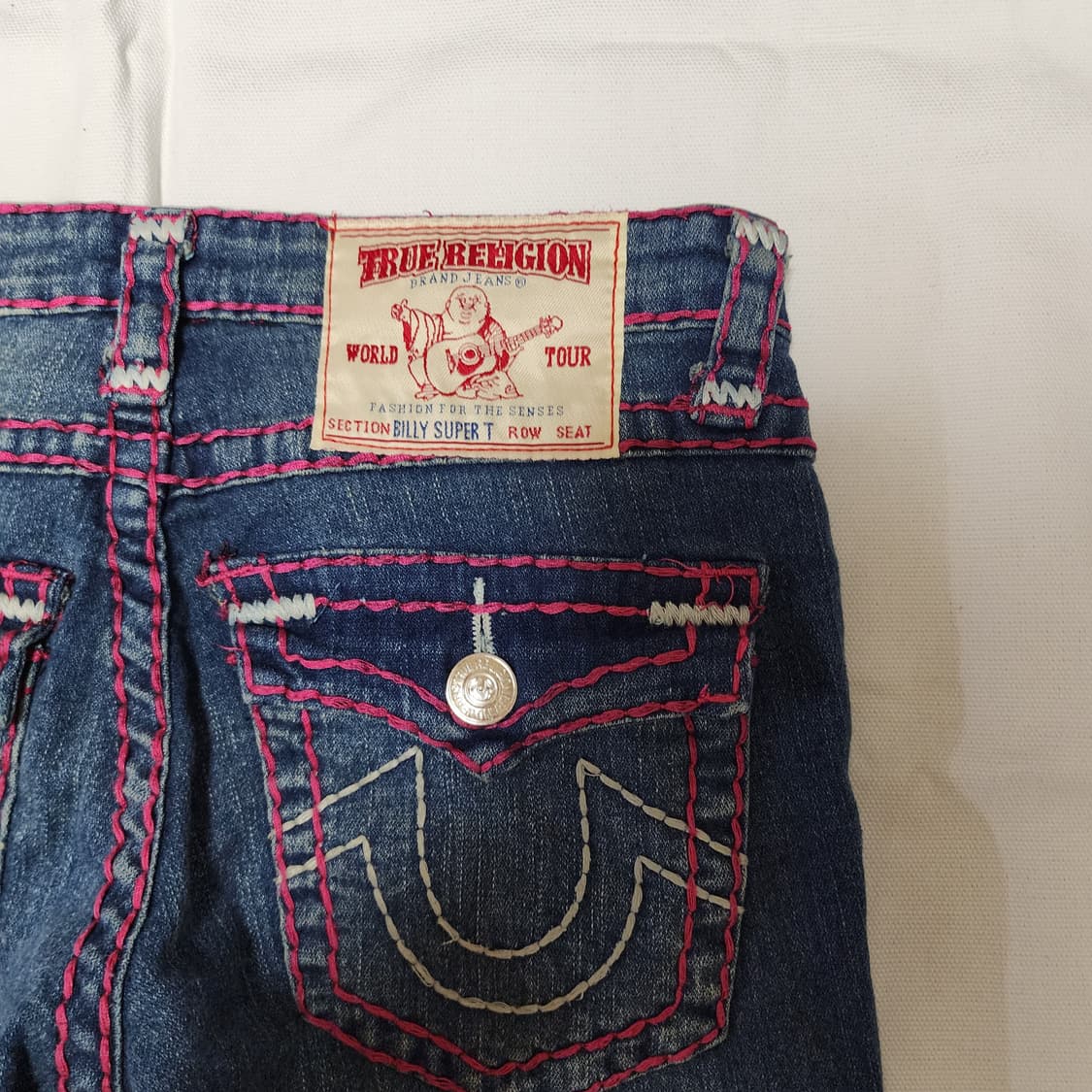 트루릴리젼 BILLY SUPER T Y2K 스티치 슬림 데님팬츠 상품이미지5