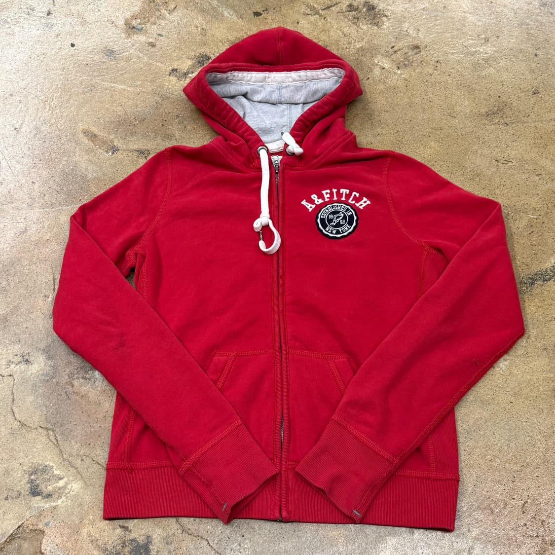 아베크롬비 레드 후드집업 상품이미지2