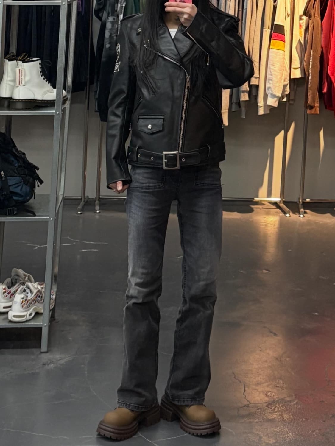 크로우즈 워스트 무장전선 가죽라이더 자켓 A3286 상품이미지1