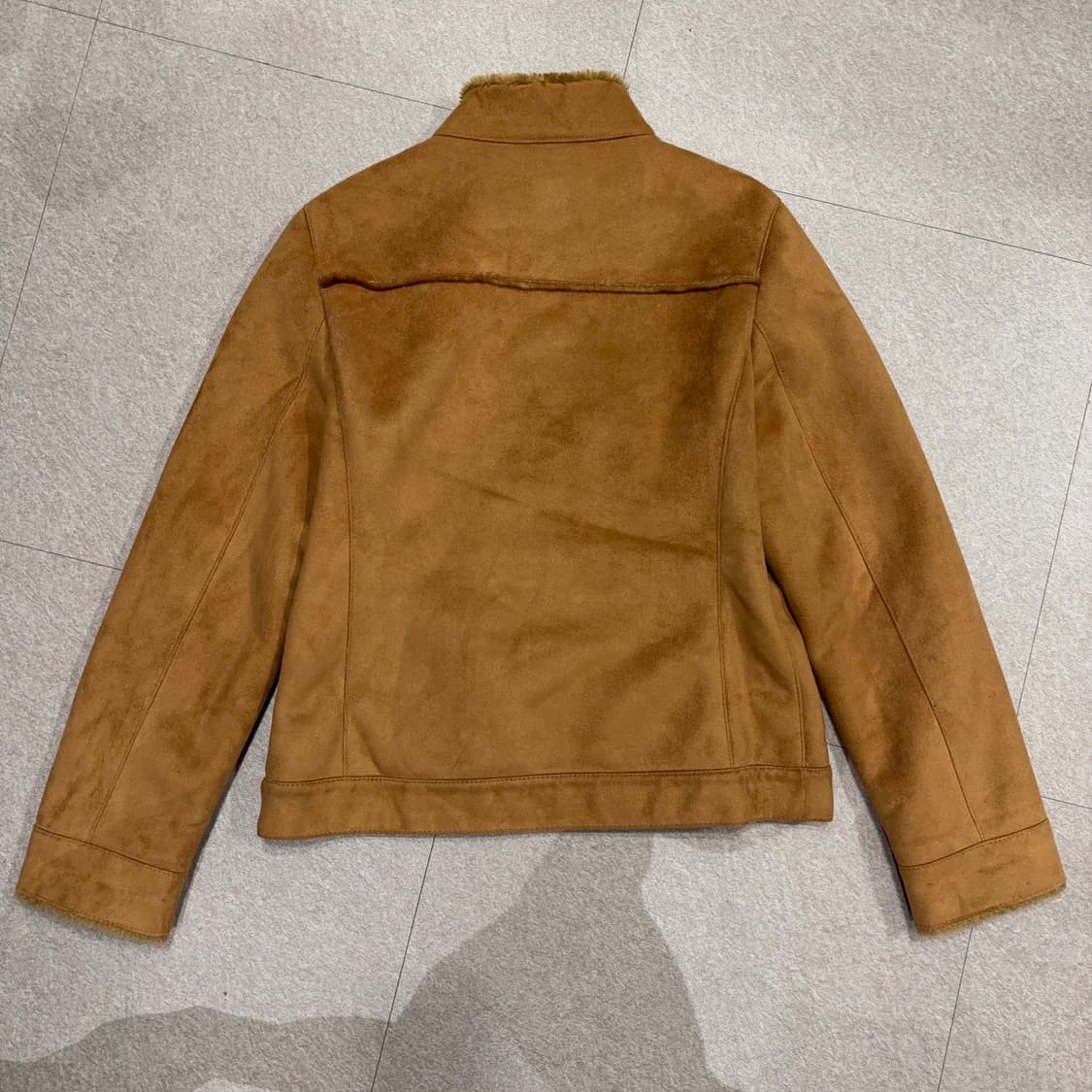 여성 폴리 스웨이드 무스탕 자켓 상품이미지5