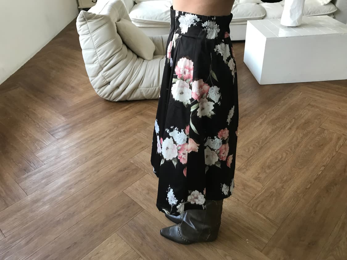 vintage pattern skirt 상품이미지1