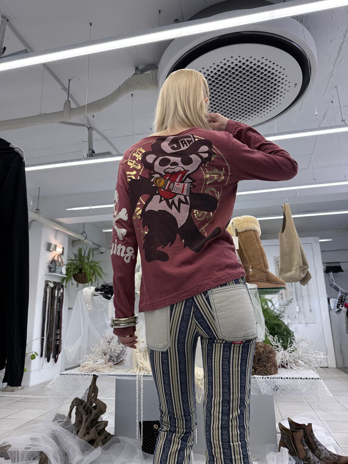 drizzle stripe bootcut jeans 상품이미지6