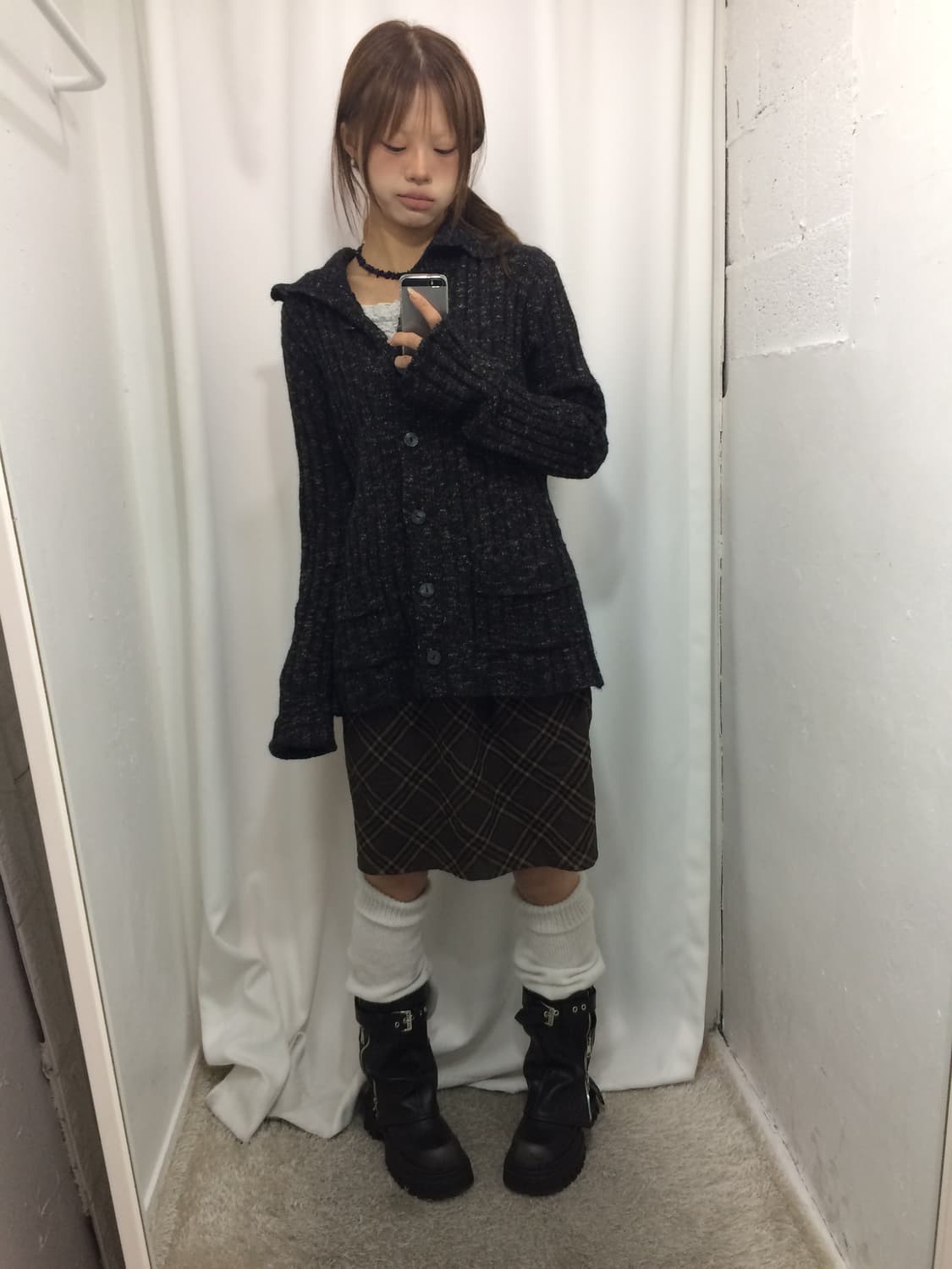 🐻포근 브라운 가디건 코디 🐻 상품이미지3