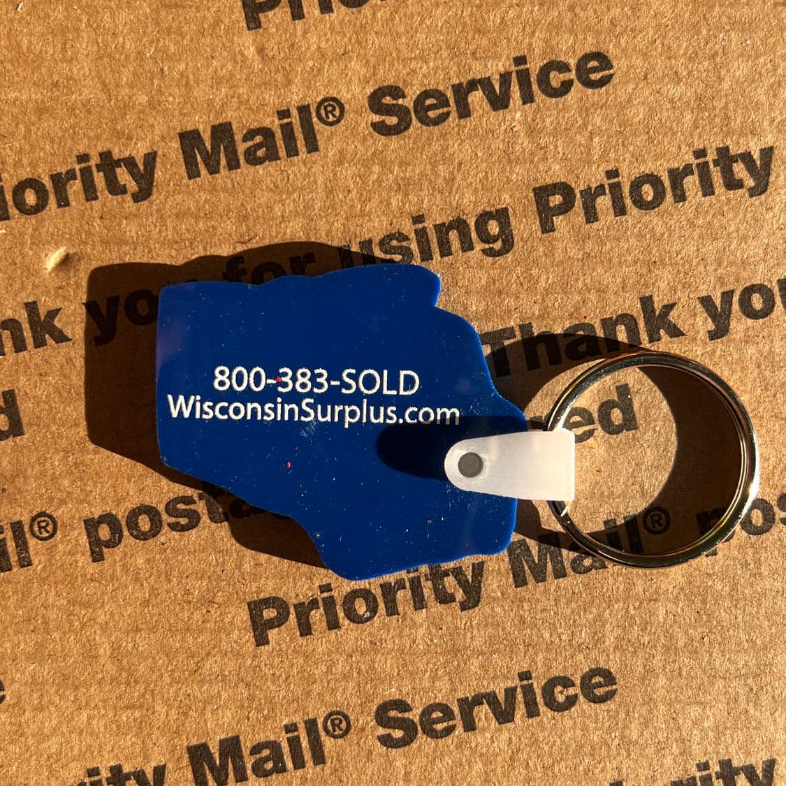 90s vtg Wisconsin Surplus Keyring 상품이미지2