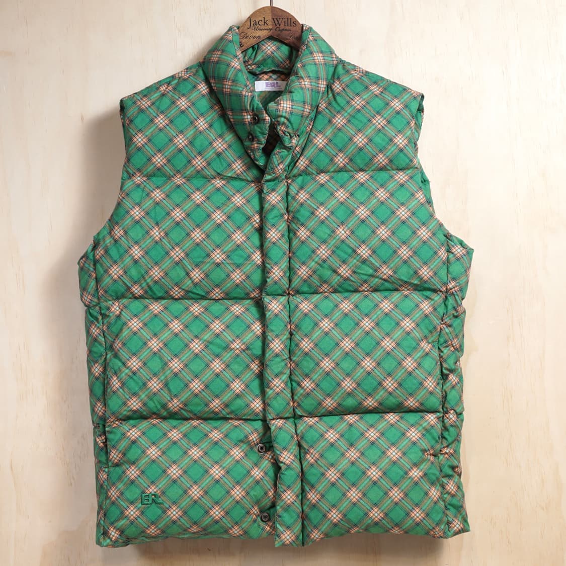 ERL 체크 패턴 다운 베스트 상품이미지1