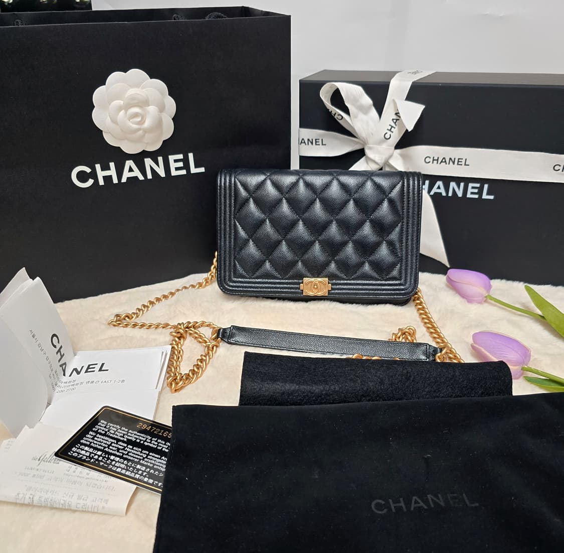 샤넬woc백 금장 정품 풀구성 상품이미지2