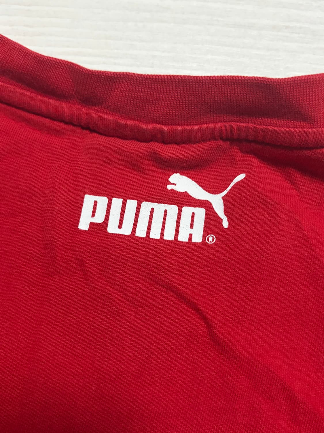 푸마 puma 빈티지 반팔 반소매 셔츠 레드 L 상품이미지7