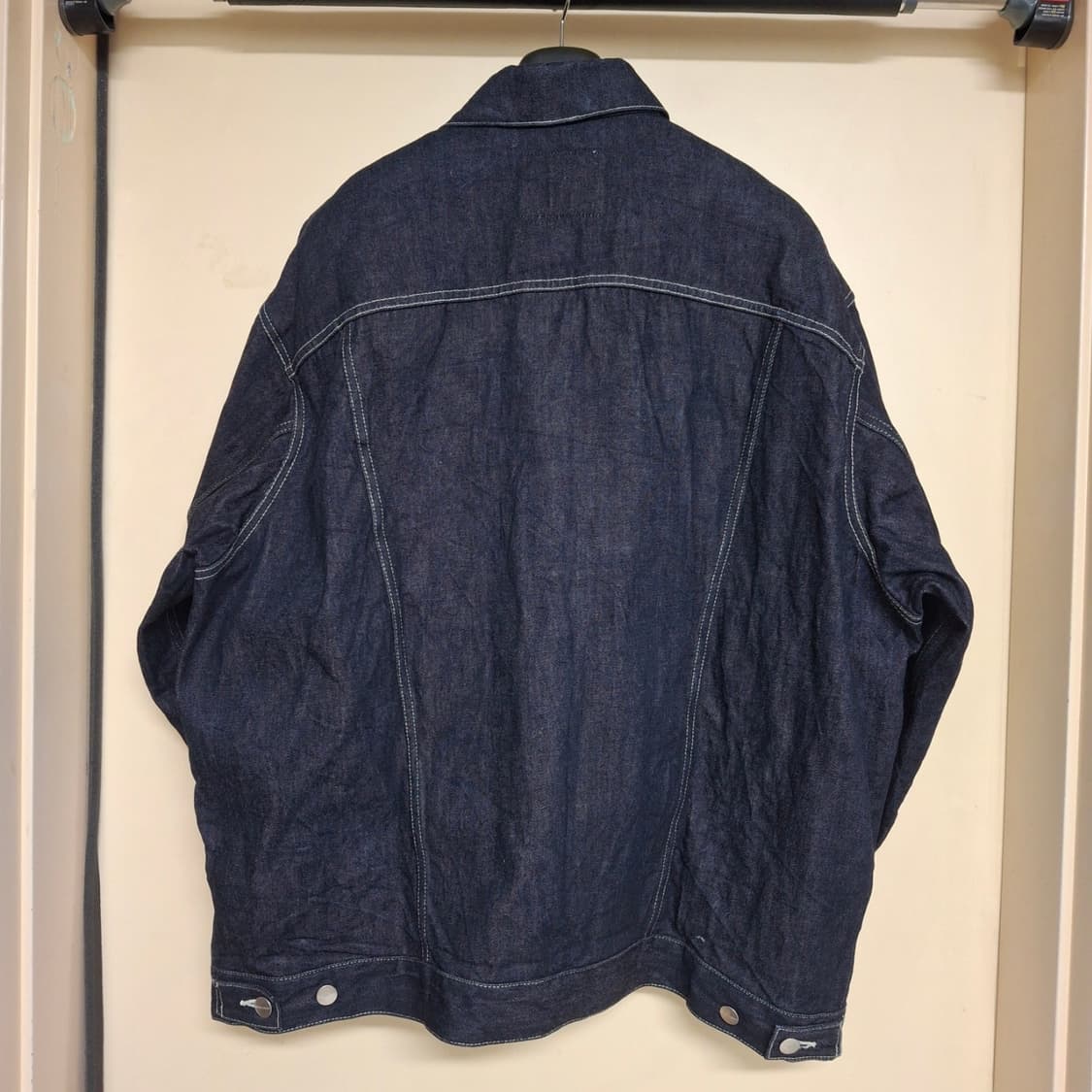 [1] 그라프페이퍼 셀비지 데님 트러커 자켓 인디고리지드 상품이미지6