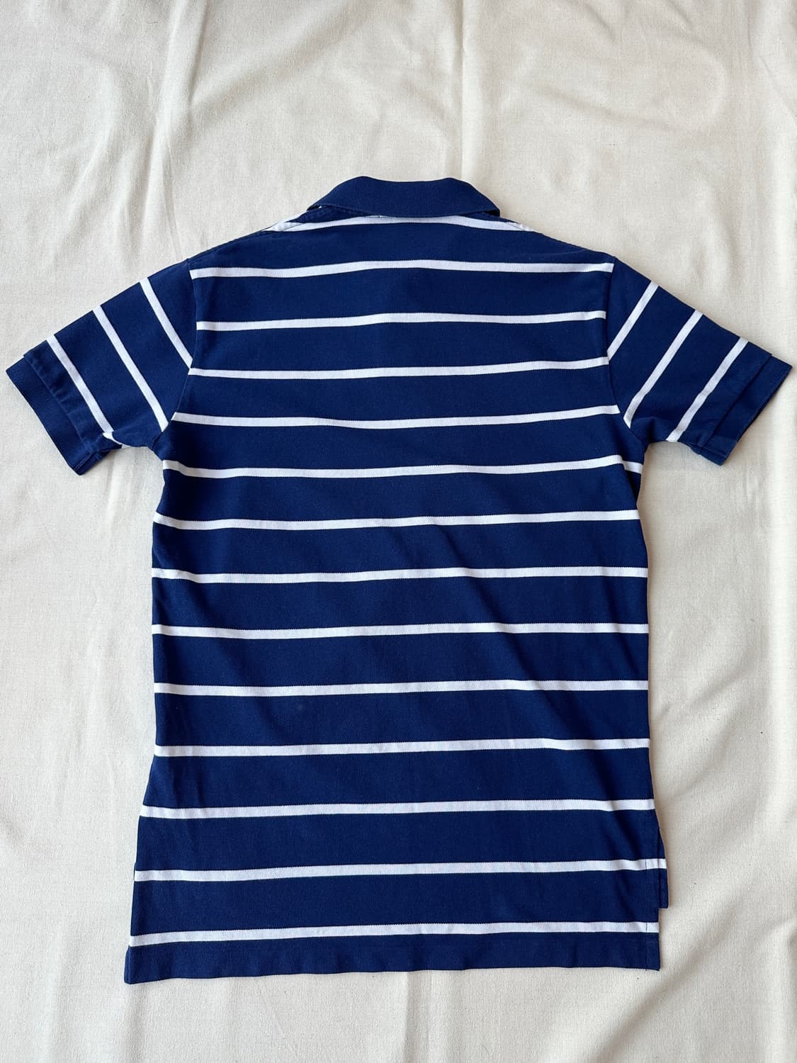폴로 랄프로렌 스트라이프 피케 반팔 카라티 블루 M 상품이미지7