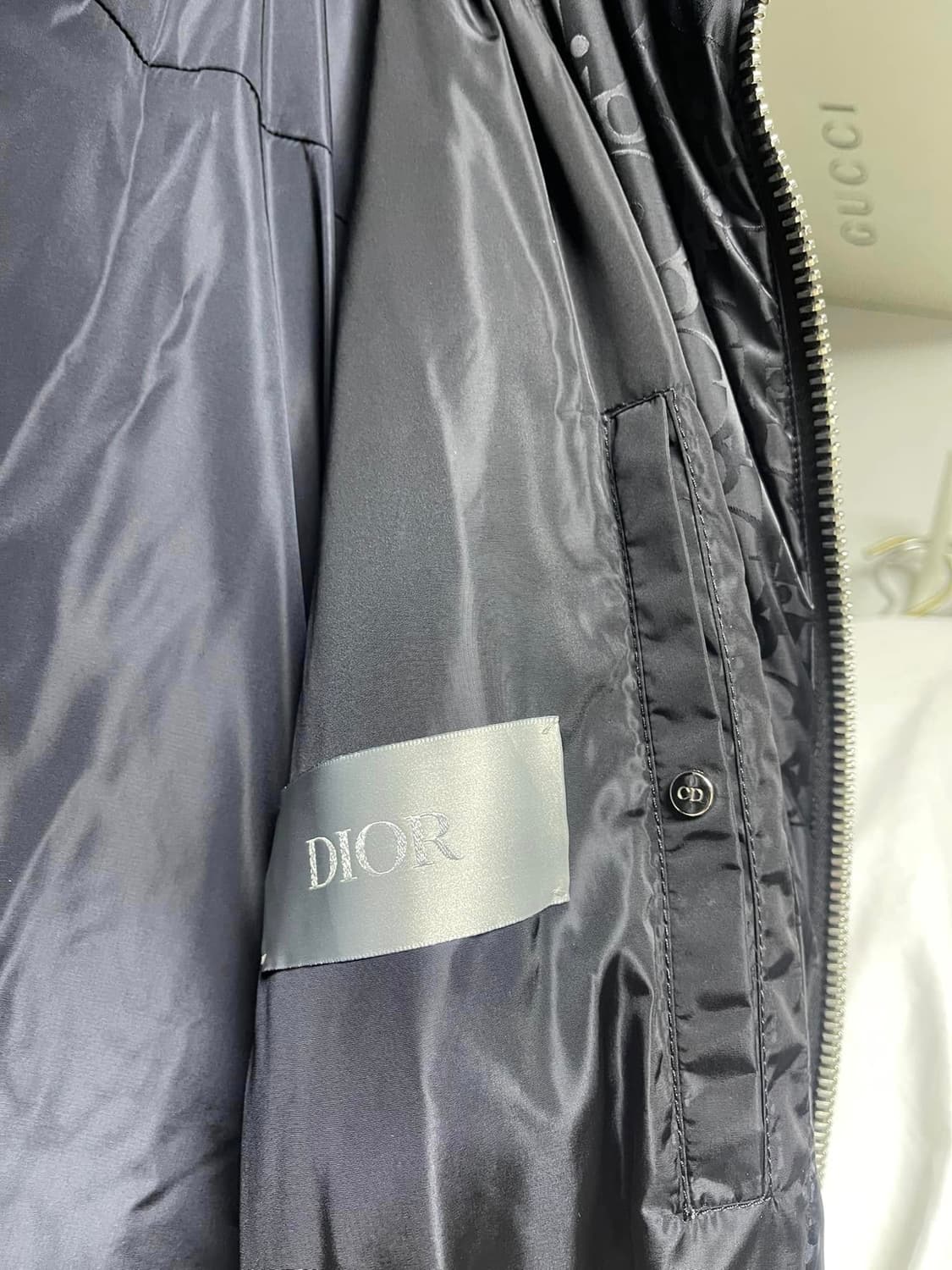 [50] 디올 오블리크 패딩 네이비 상품이미지2