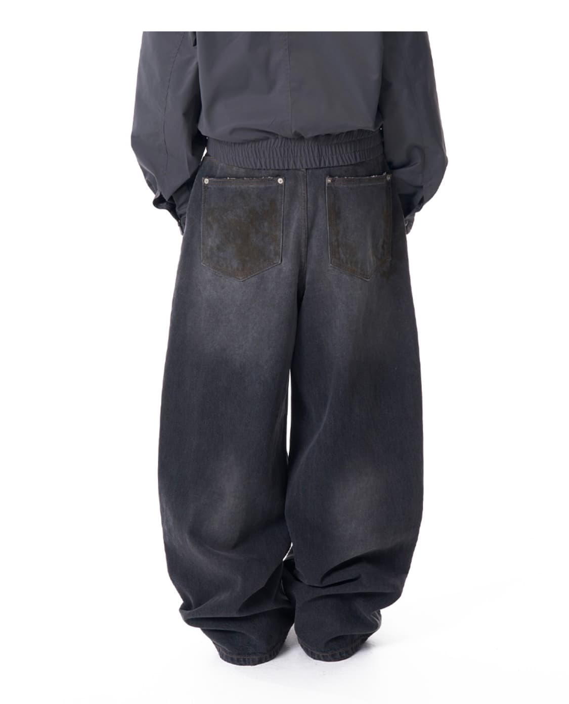 아캄 Dirty Washed Denim Pants (Black) 상품이미지2