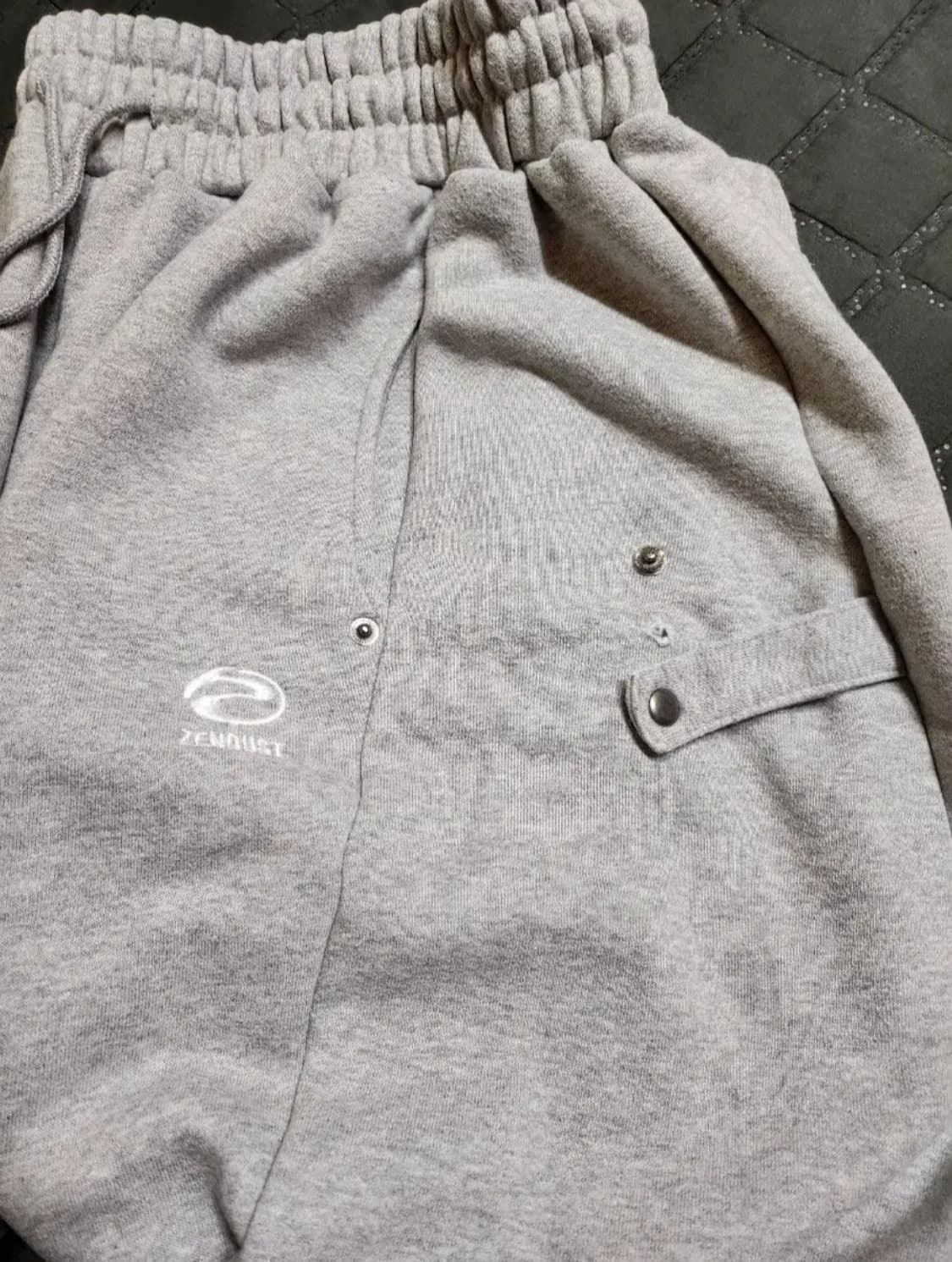 젠더스트 스냅 와이드 스웻 팬츠 S 상품이미지9