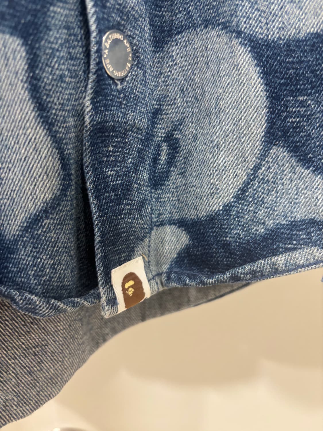 BAPE SOLID CAMO LASER WORK DENIM 상품이미지6