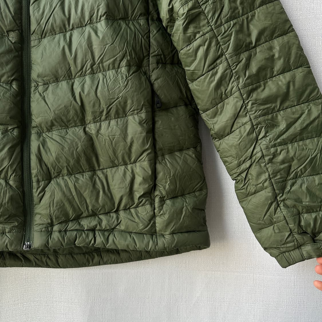 몽벨 경량 다운 자켓 카키 100(L) 상품이미지4