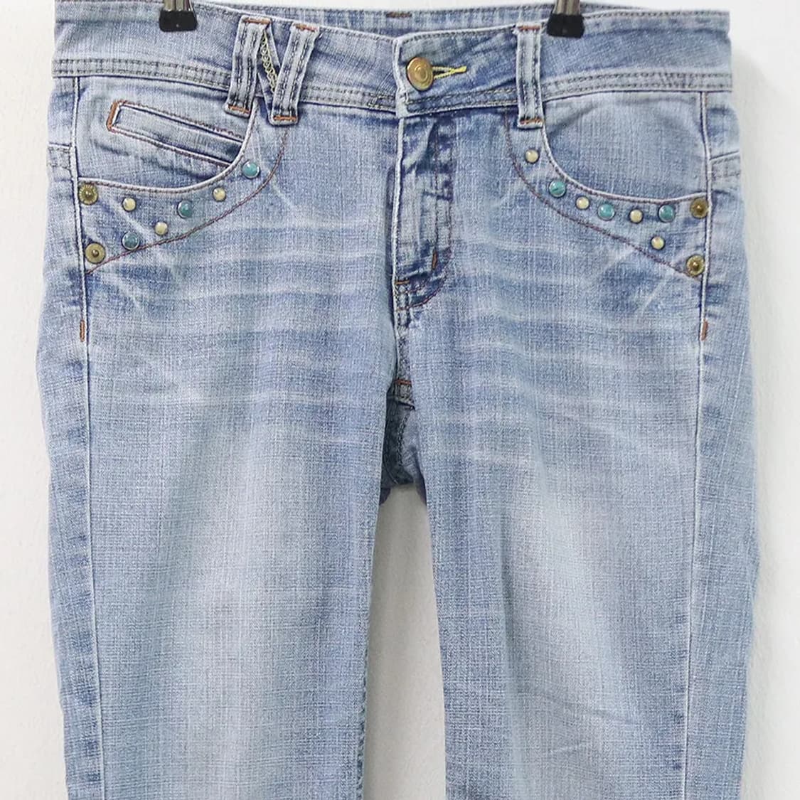 포켓 포인트 데님 팬츠 67123 상품이미지3