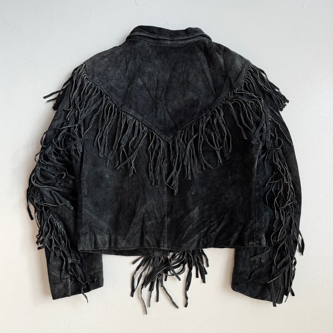 리얼레더 90s 프린지 웨스턴 스웨이드 가죽 자켓 상품이미지3