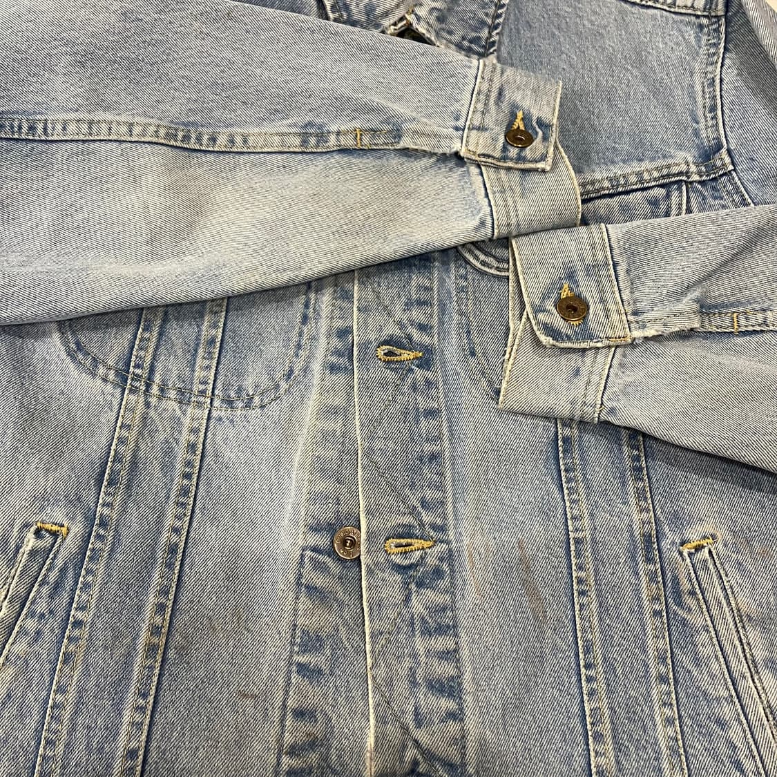 74 빈티지 lee 리 덩가리 데님 청자켓 상품이미지7