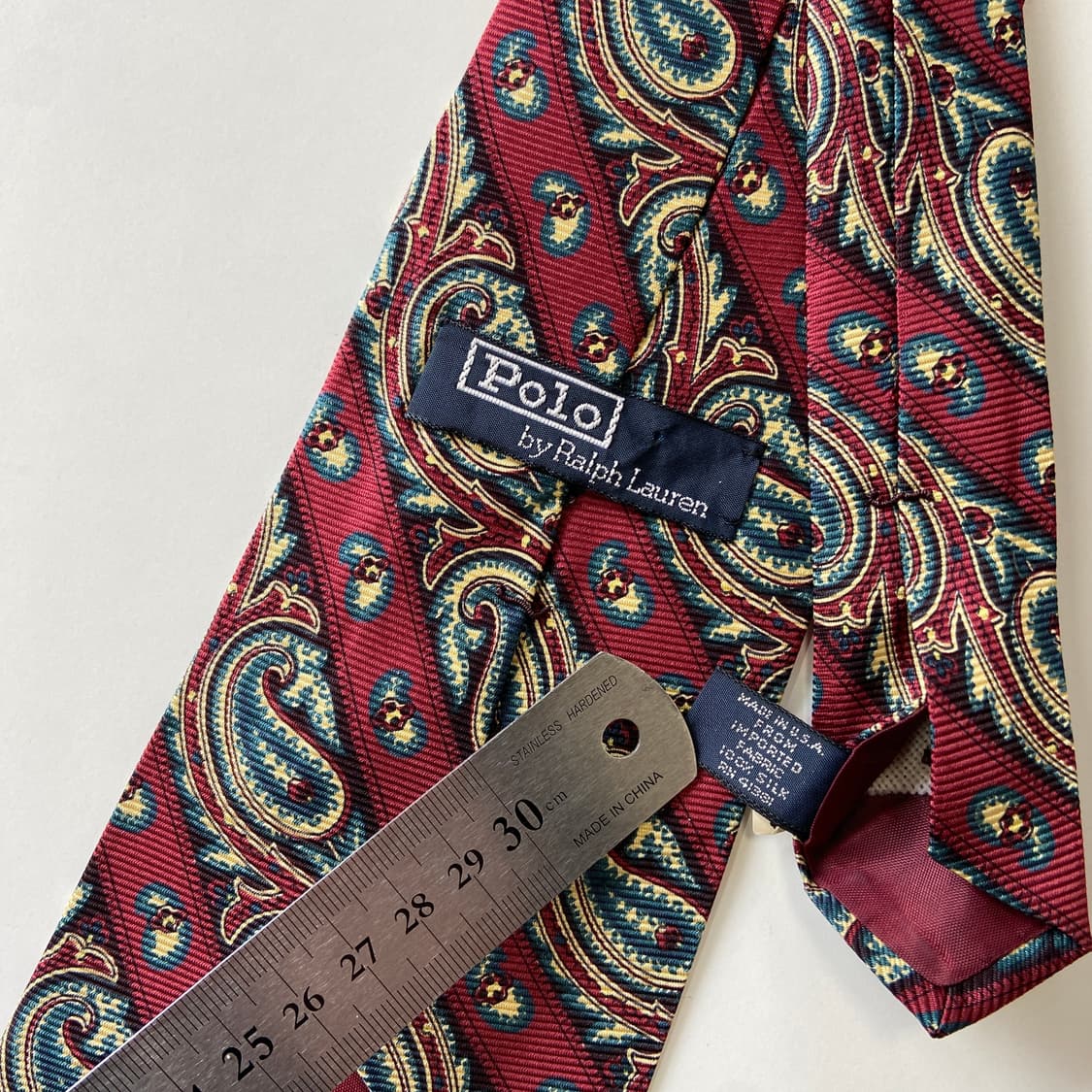 폴로 랄프로렌(POLO) 페이즐리 명품 정품 넥타이 상품이미지5
