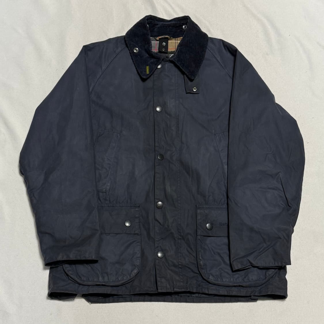 L 바버 코듀로이 카라 네이비 비데일 자켓 상품이미지2