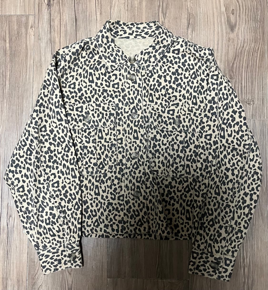 90‘s 레오파드 셔츠 아우터 상품이미지3