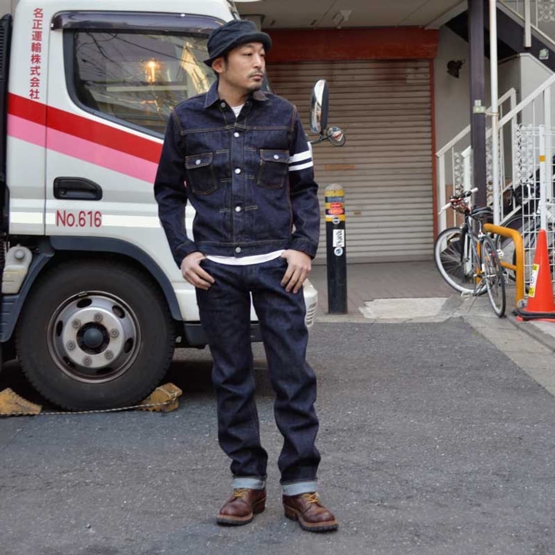 모모타로진 2세대 데님자켓 38사이즈 상품이미지1