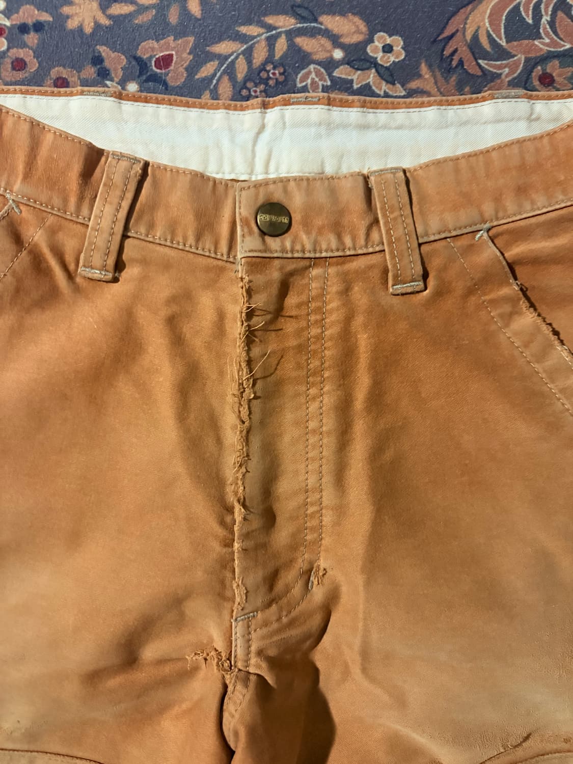 90‘s U.S.A.Carhartt Brown Duck Work Pant 상품이미지3