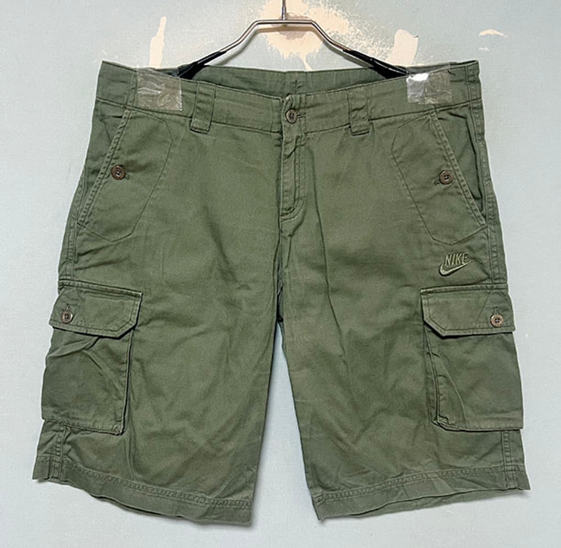 NIKE 나이키 Y2K 빈티지 올리브그린 남자 카고 반바지 쇼츠 L 32 상품이미지1