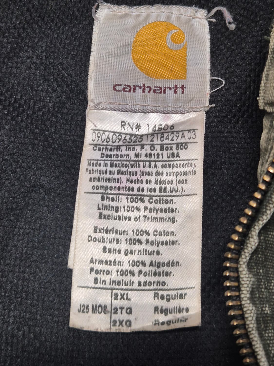 [XXL] 칼하트 액티브 모스그린 하드페이딩  -299 상품이미지6