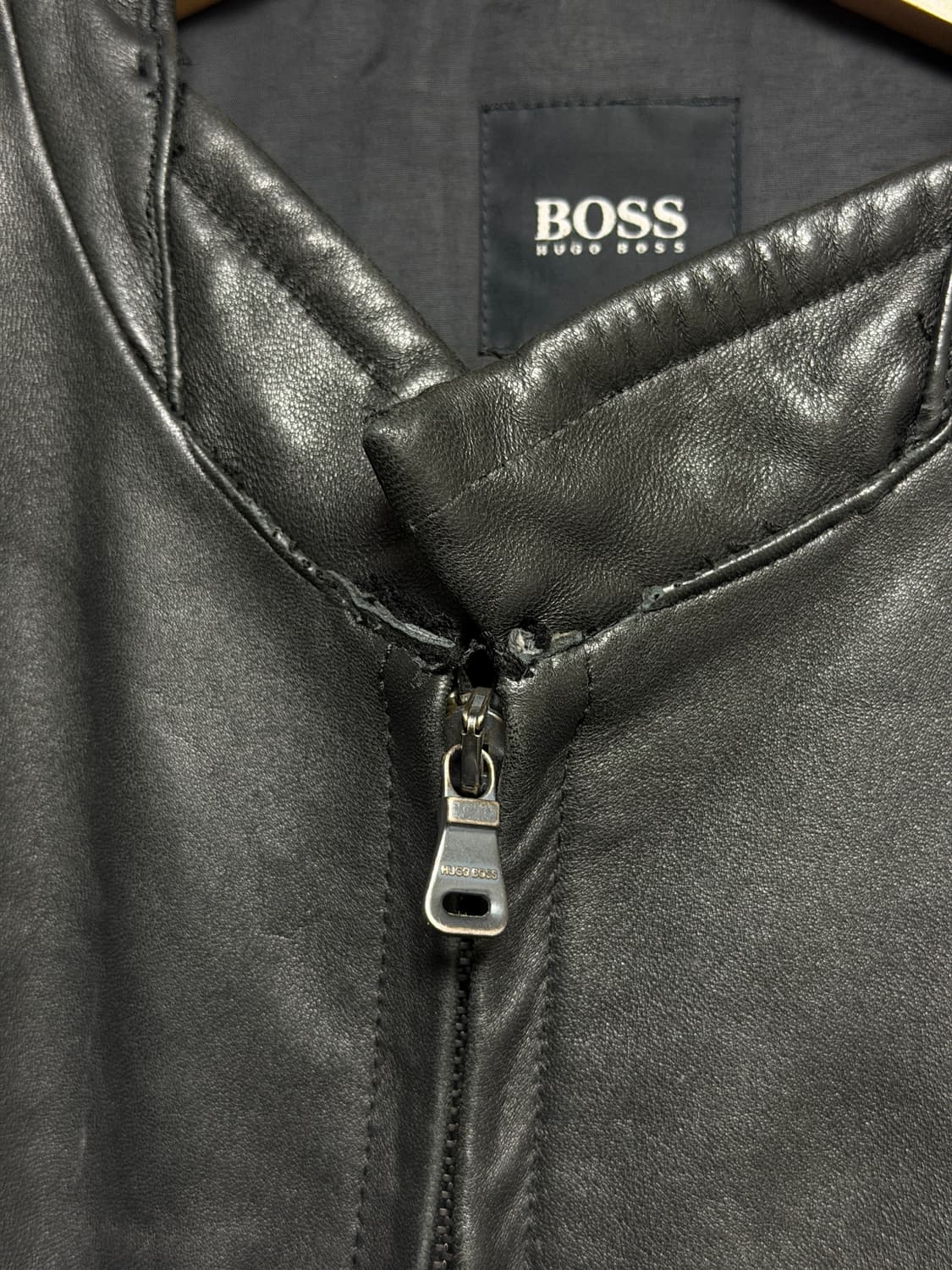 빈티지 휴고 보스 양가죽 자켓 (L~XL) 상품이미지5