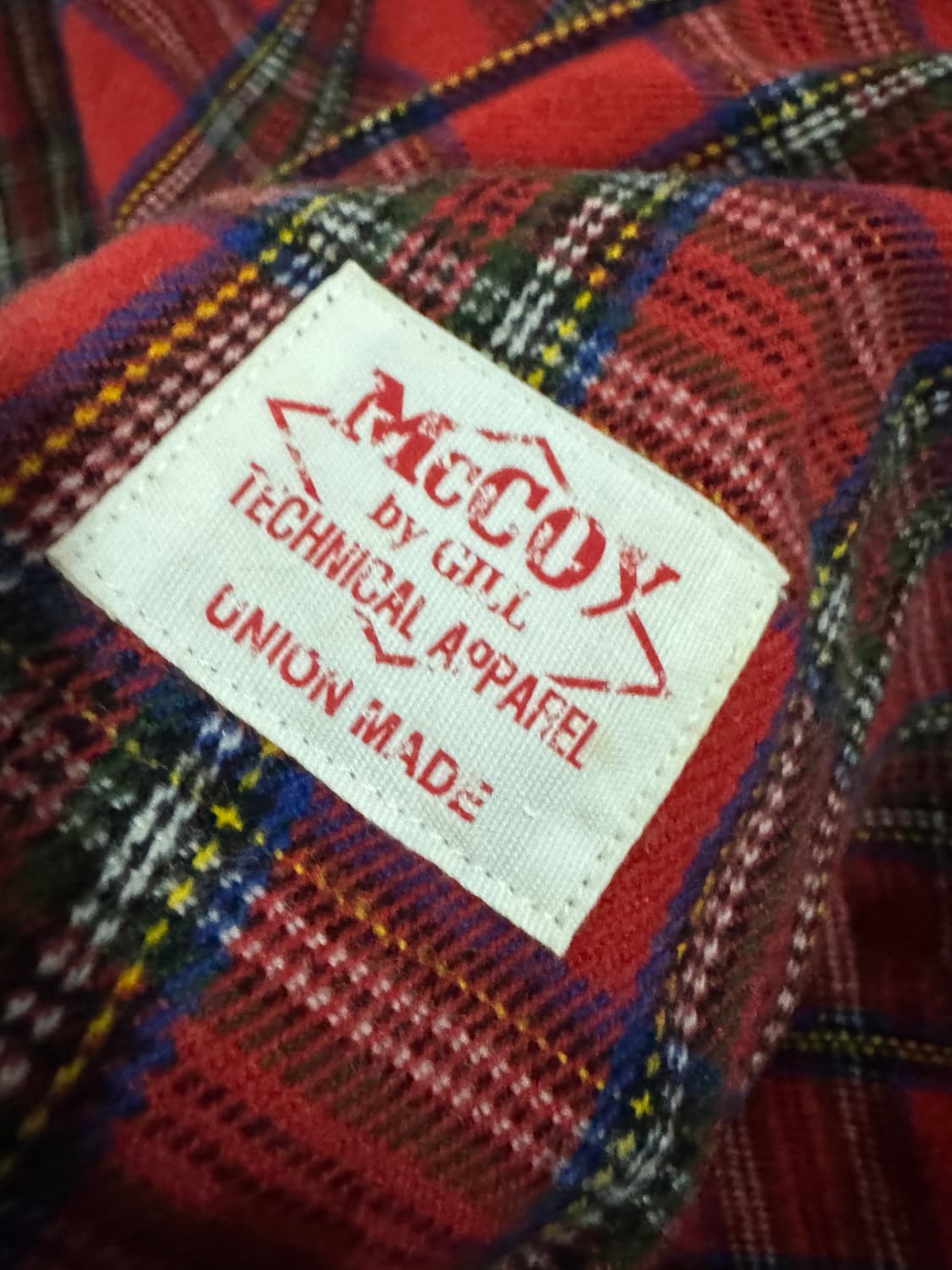 맥코이 빈티지 프란넬 웨스턴 체크 셔츠 XL 상품이미지4