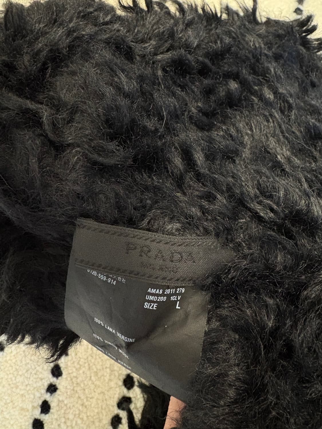 Prada 양모 헤어리 트루퍼 햇 상품이미지3