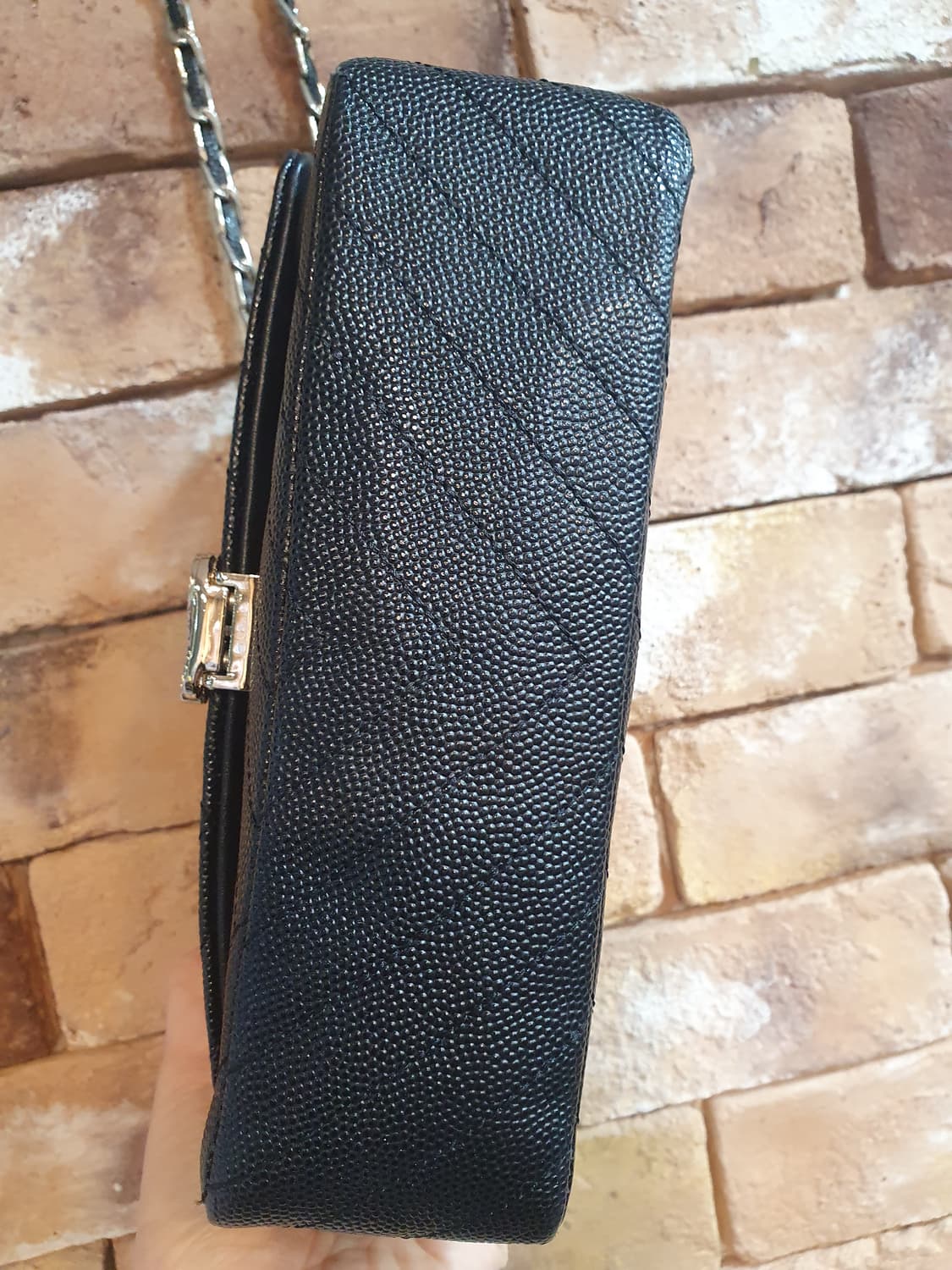 루이까또즈 블랙 퀼팅 체인 숄더백 상품이미지4