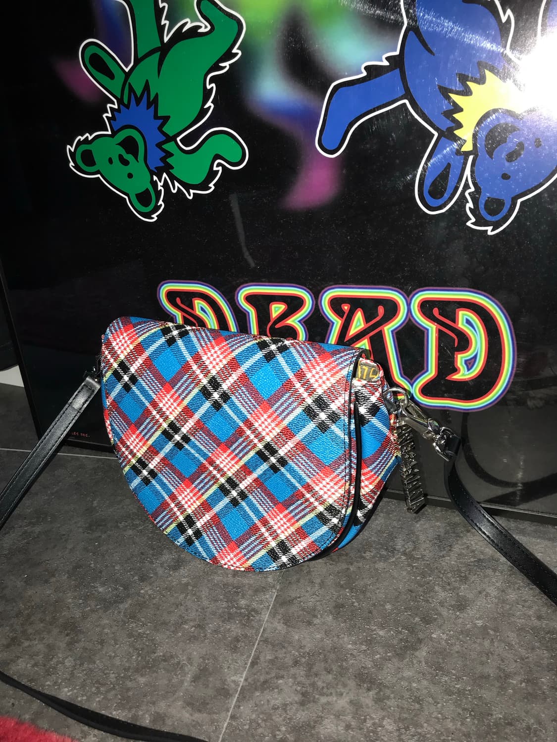 비비안 웨스트우드 앵글로매니아 체크 크로스백 상품이미지2