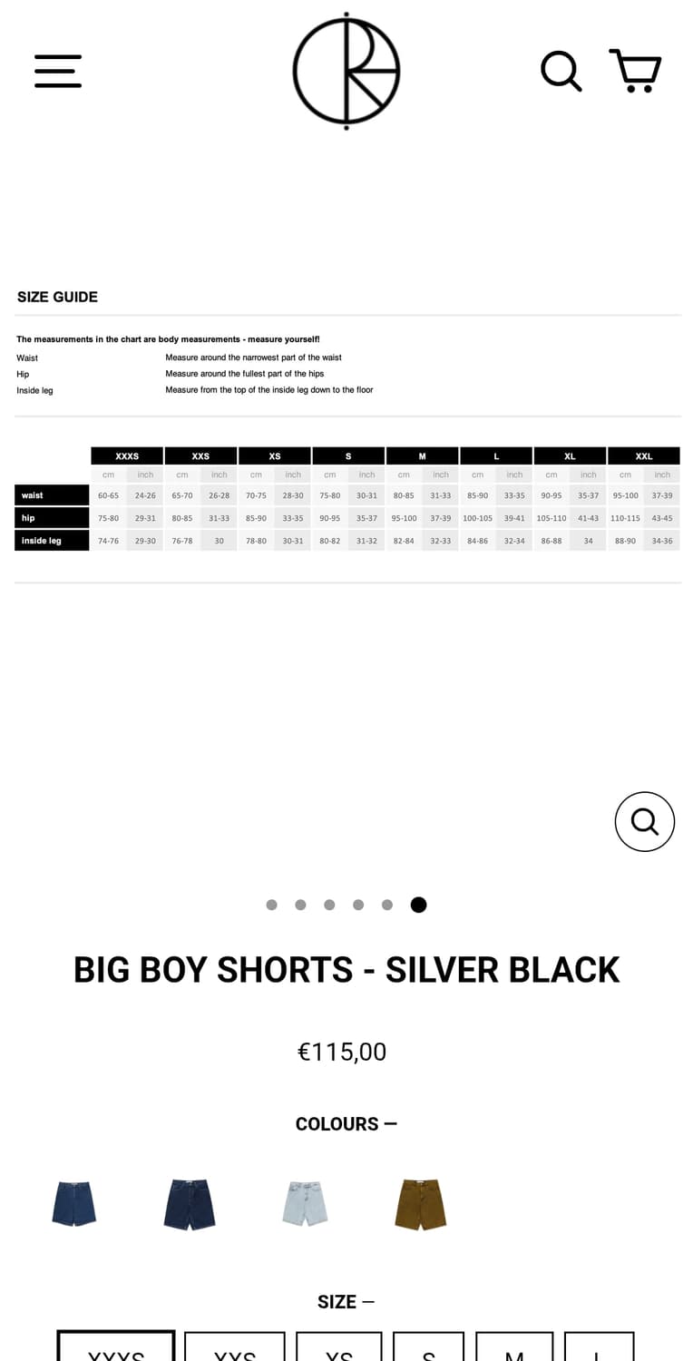 폴라스케이트 빅보이 쇼츠 블랙 s 상품이미지9