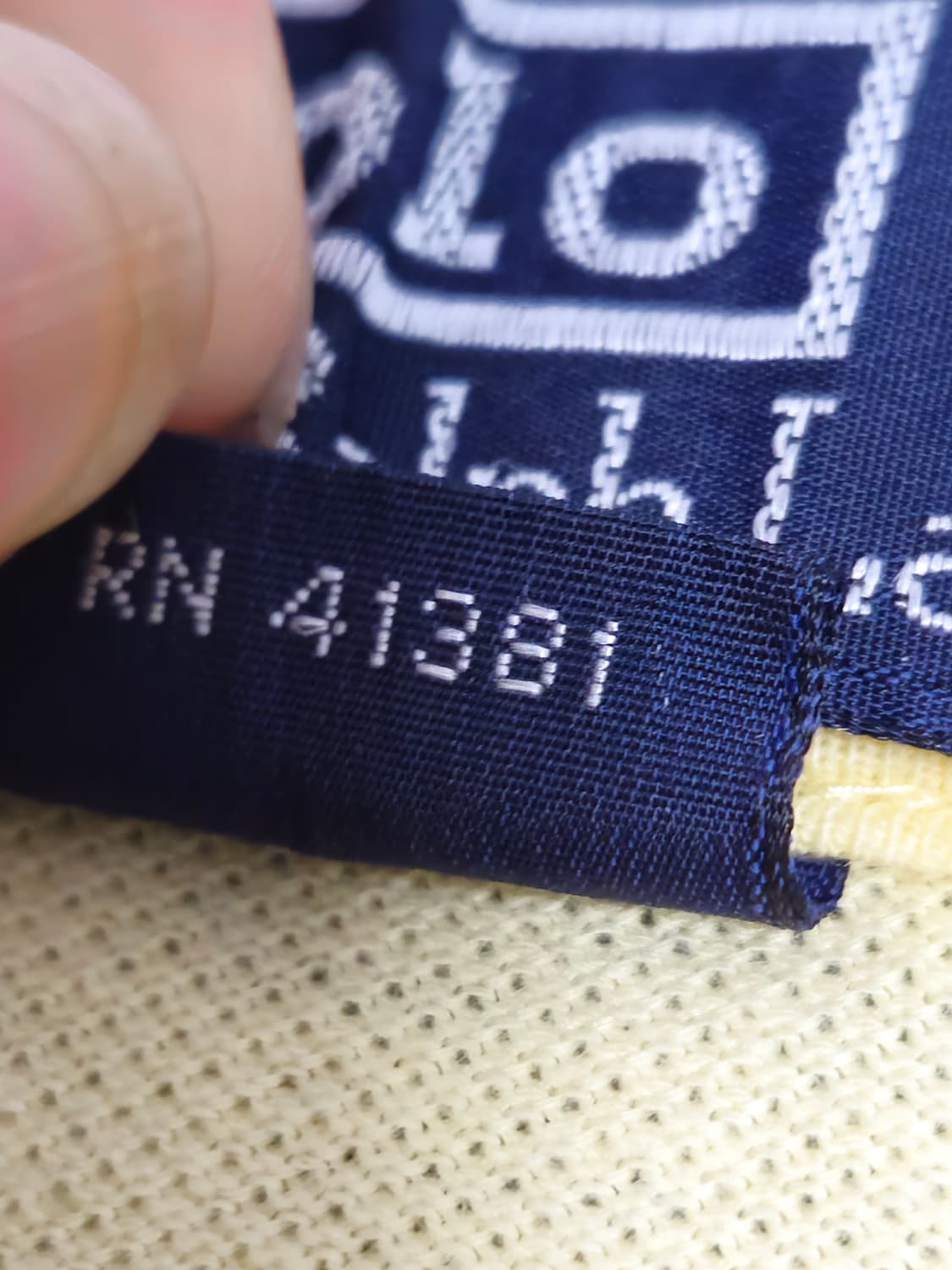 폴로 Made in usa 레몬 카라티 s사이즈. 상품이미지4