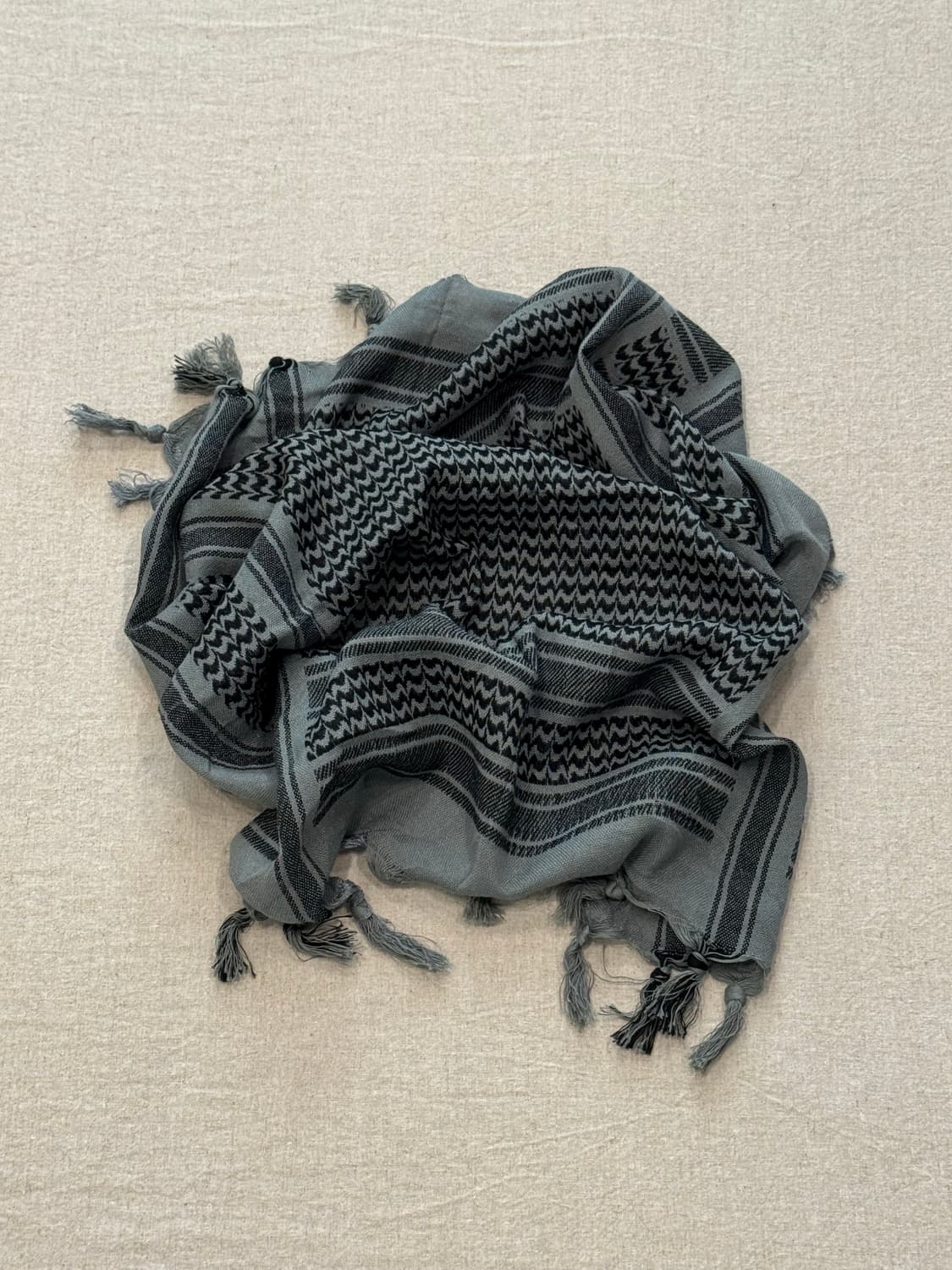 언더커버 웨이브 프린지 스카프 상품이미지1