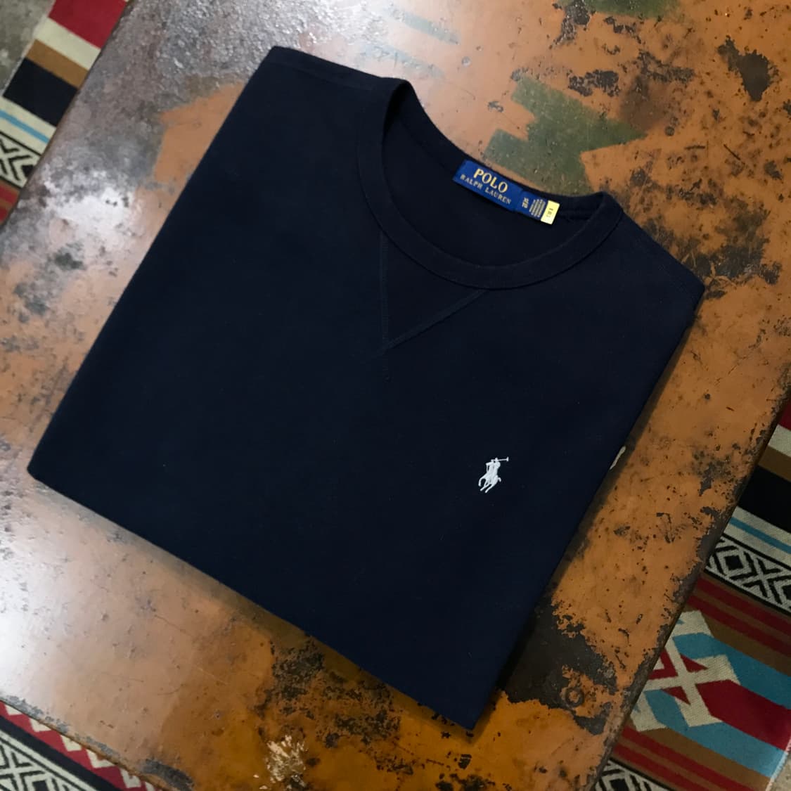 폴로랄프로렌 네이비 기모 스웨트셔츠 맨투맨 남성 115 빅사이즈 상품이미지1