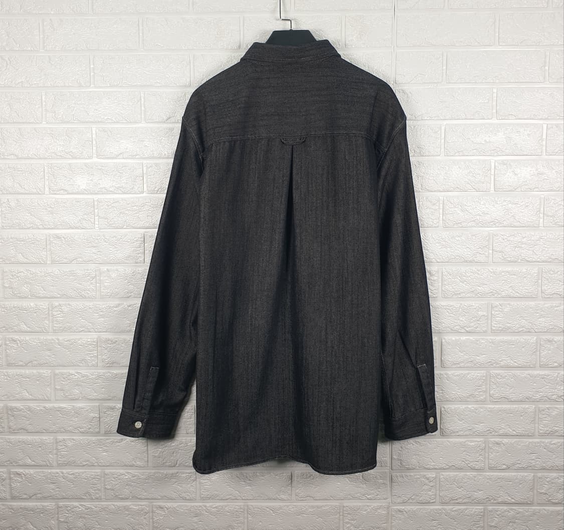 [100]LEE 리 데님 릴렉스드핏 셔츠 블랙 상품이미지4