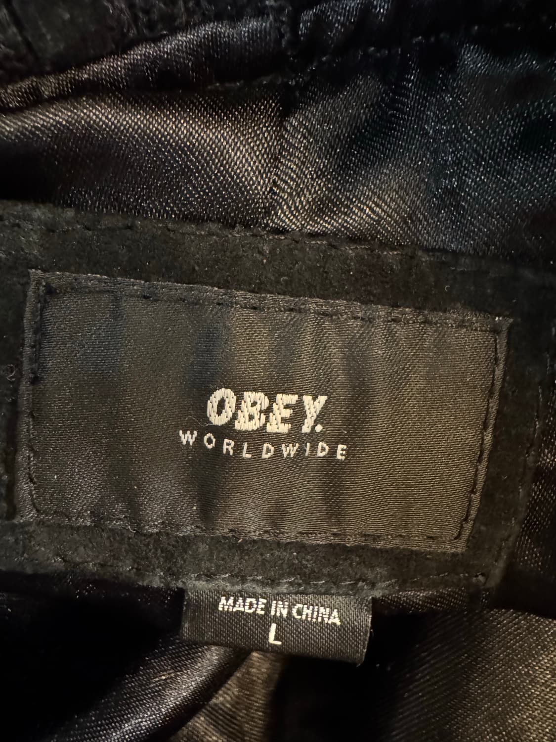 OBEY 오베이 리얼 레더 스웨이드 자켓 상품이미지5
