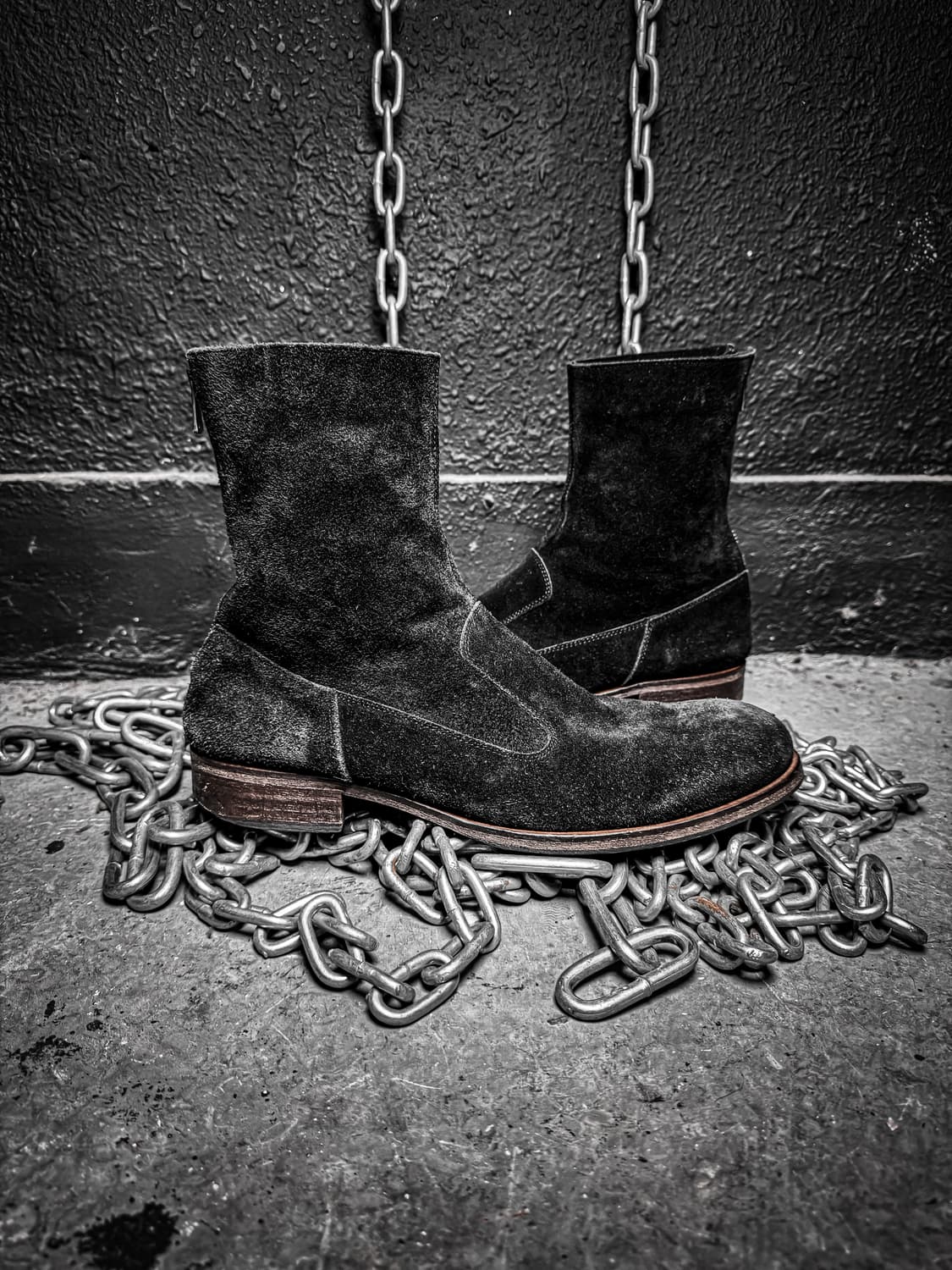 NO ID. – Black Suede Zip Boots 상품이미지5