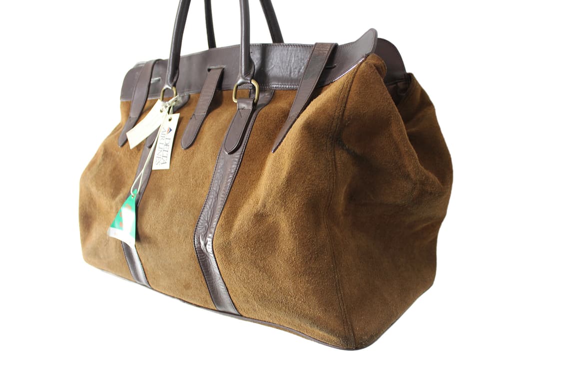 1990s USA CHARLIE’S HEIR 찰리스허 스웨이드 보스턴백 상품이미지6