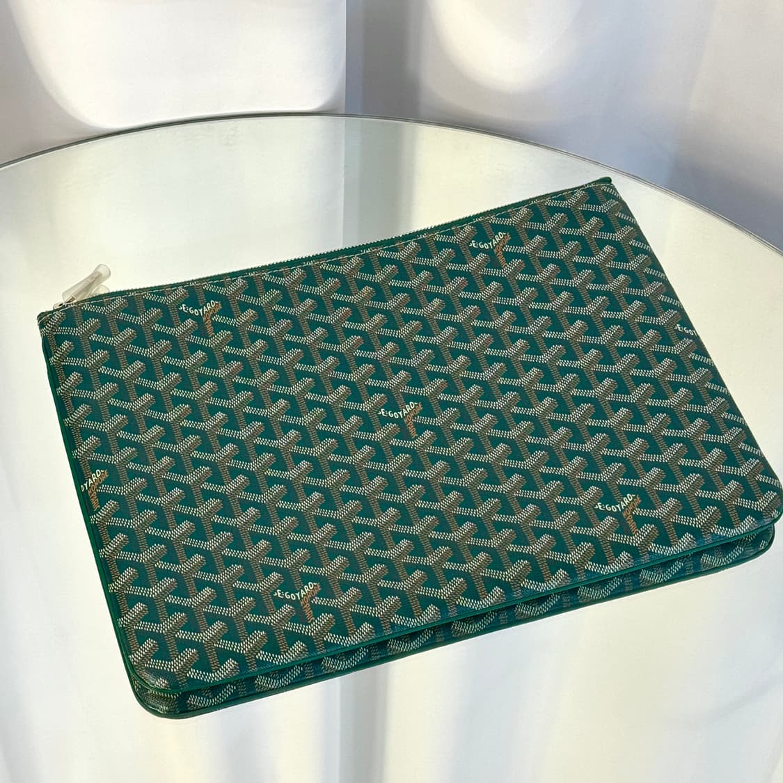 [새상품급/풀구성] 고야드 mgm 그린 세나 클러치 상품이미지10