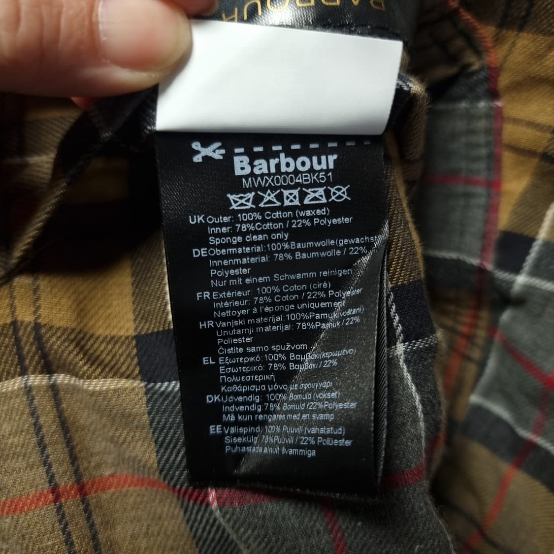 바버 인터내셔널 블랙 자켓 36 상품이미지9