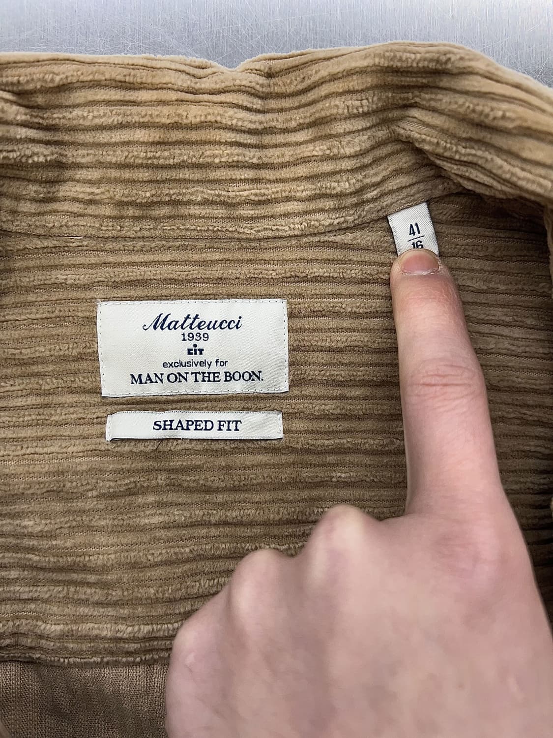  마투치 카멜 골덴 코듀로이 자카드 웨스턴 트러커 자켓 상품이미지7