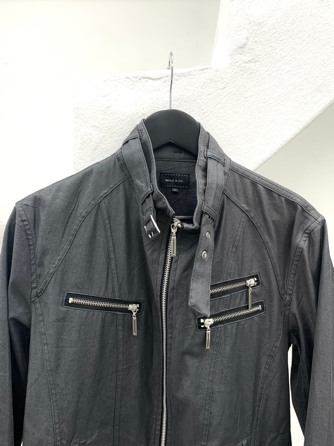 Male & Co waxed rider jacket   상품이미지4