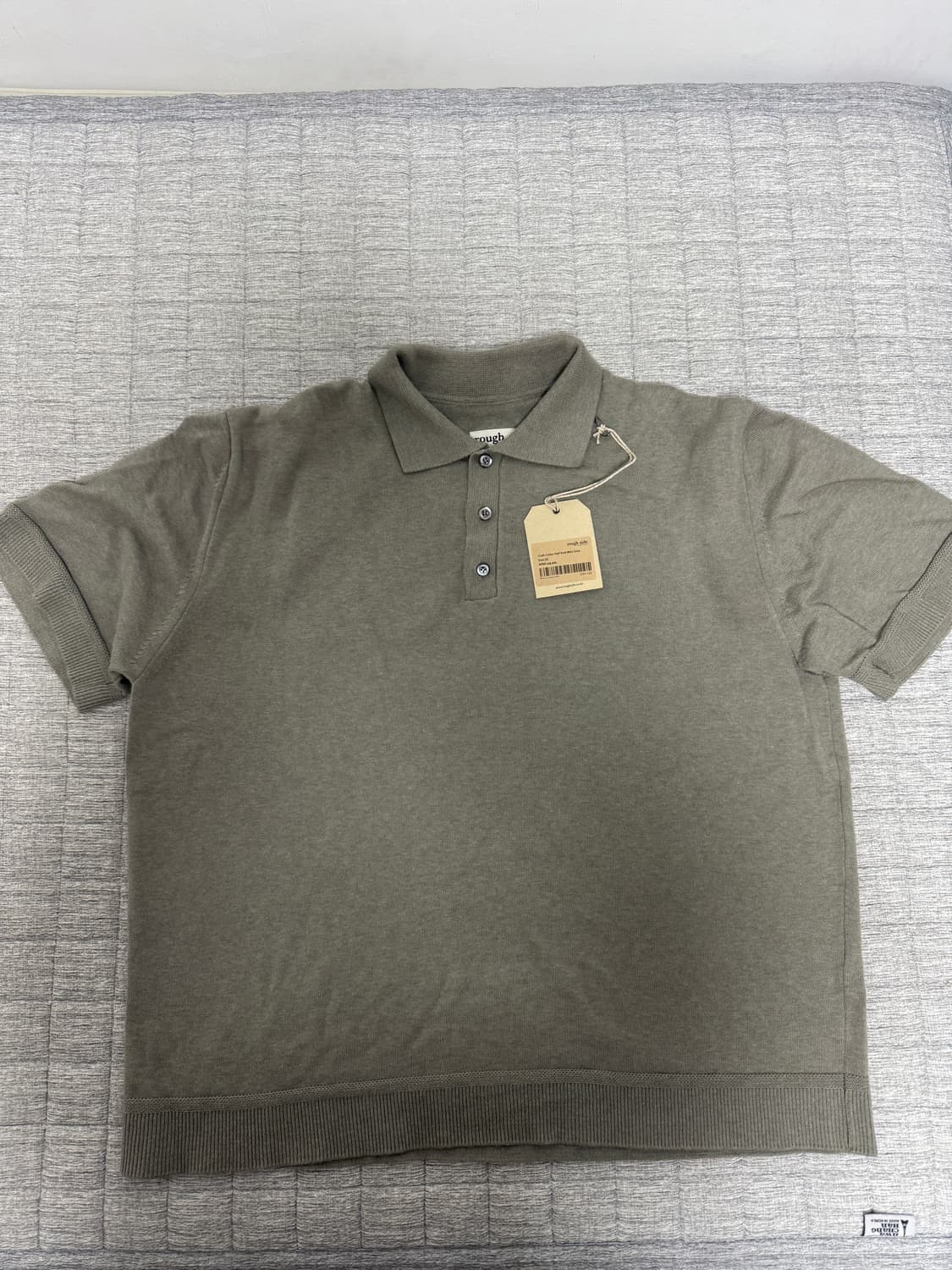 [3] 러프사이드 25ss 카라 하프 니트_Mist Grey 상품이미지3