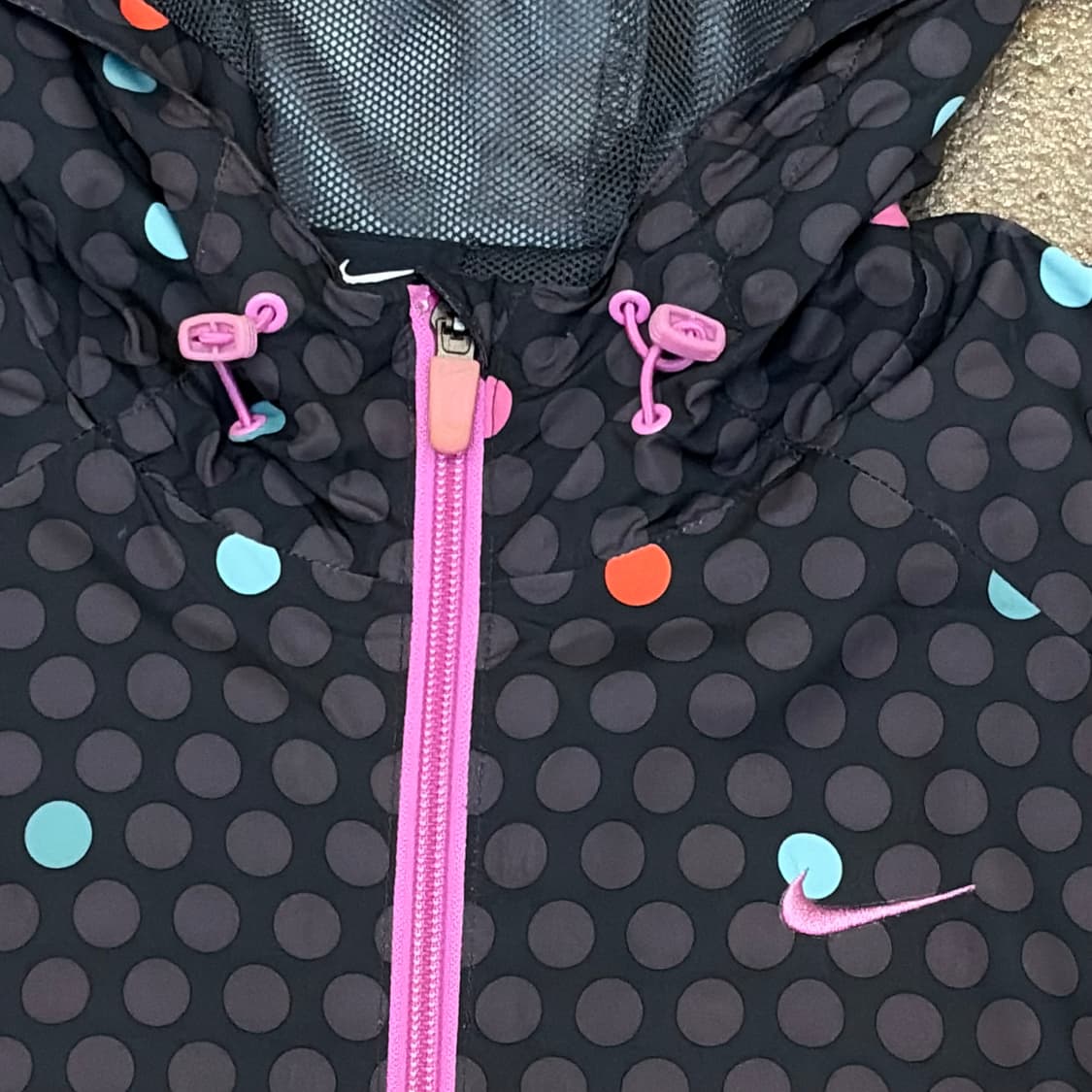 USA 나이키 도트 땡땡이 후드 바람막이  상품이미지4