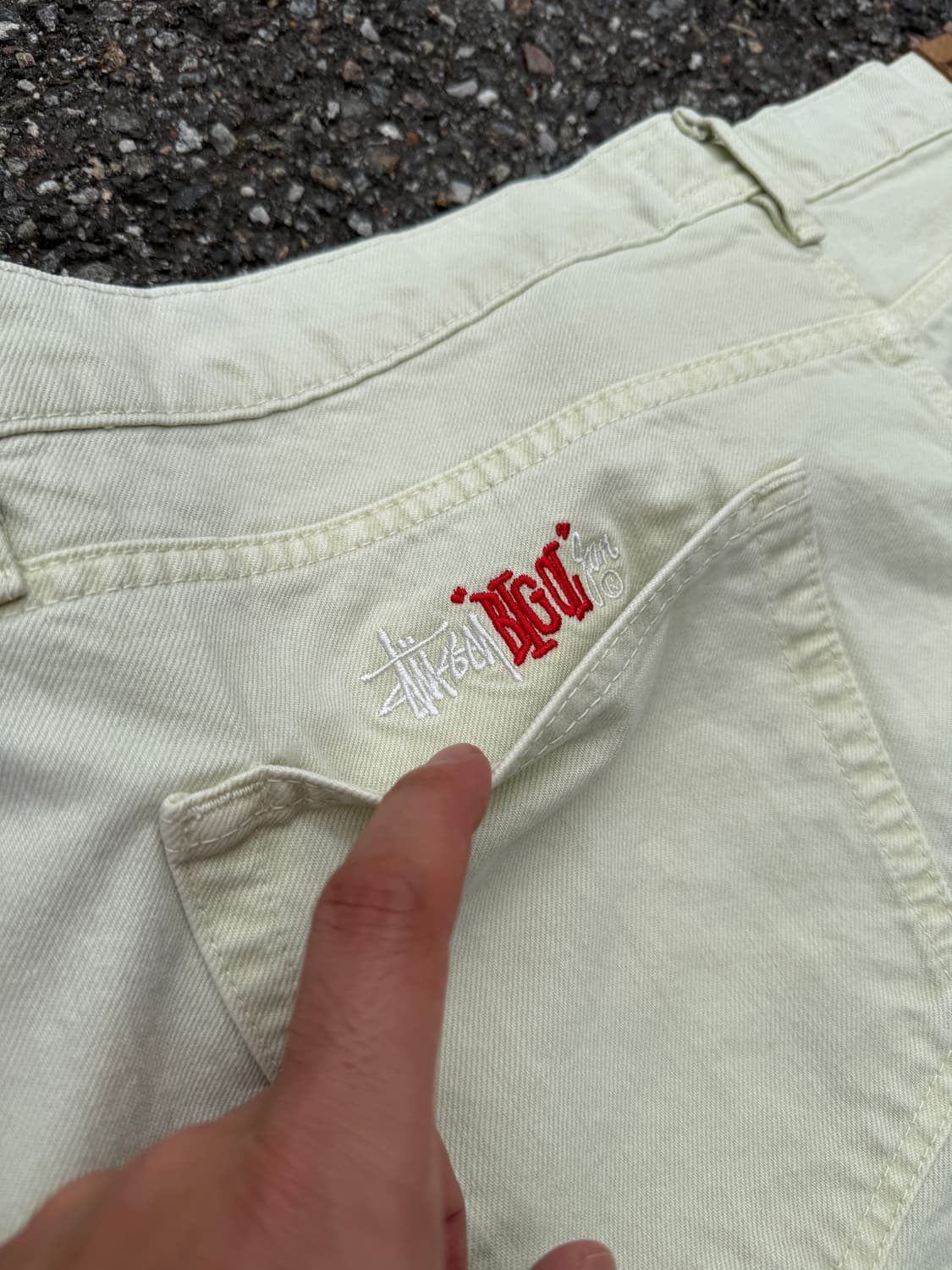 Stussy Big 'Ol Jeans In Cream 스투시 팬츠 상품이미지4