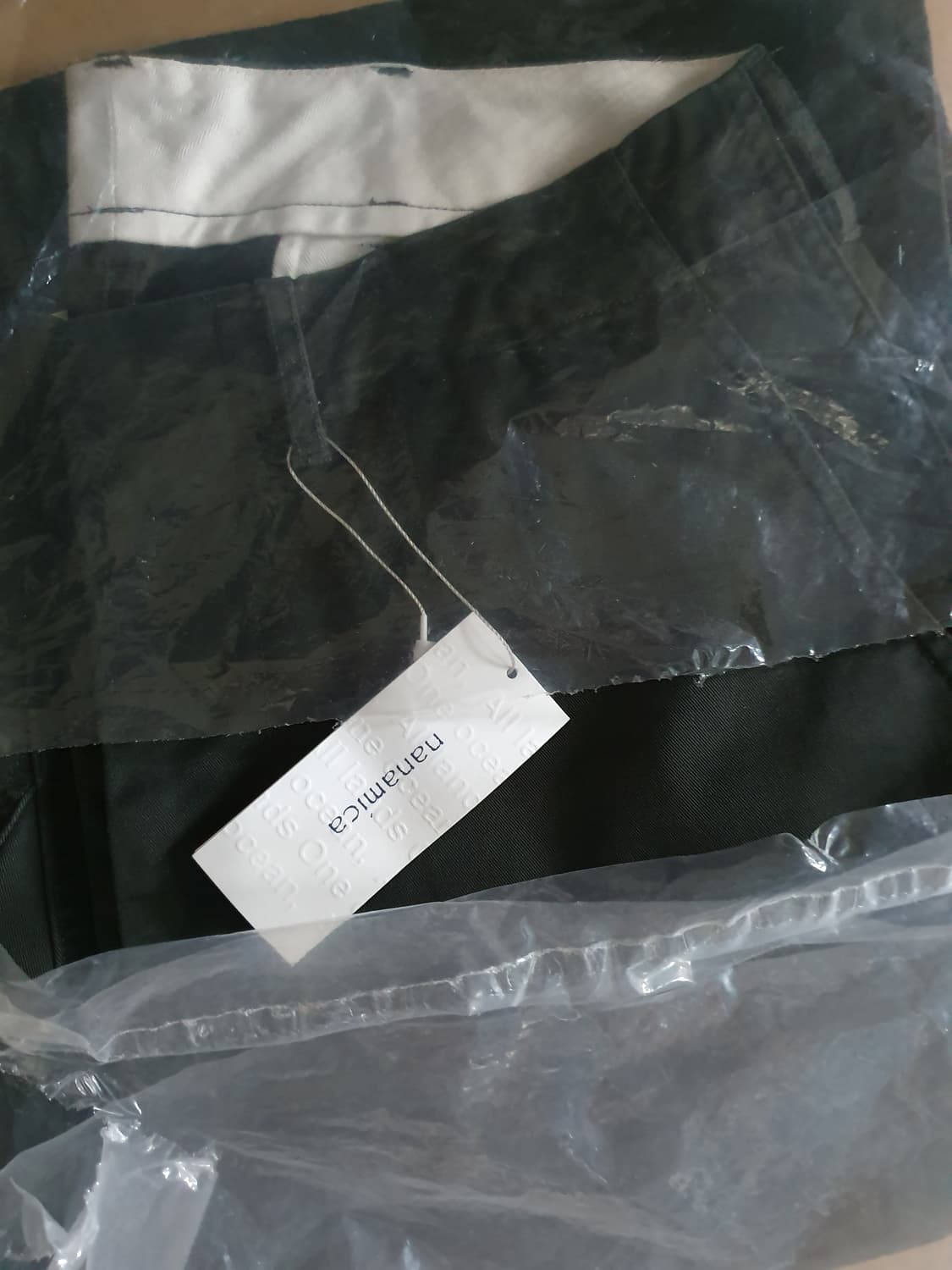 새상품) 나나미카 와이드 치노 팬츠 네이비, 카키 베이지 상품이미지4